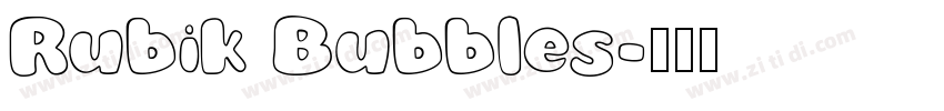 Rubik Bubbles字体转换